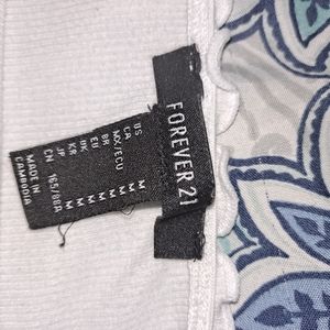 Forever 21 white S bodysuit